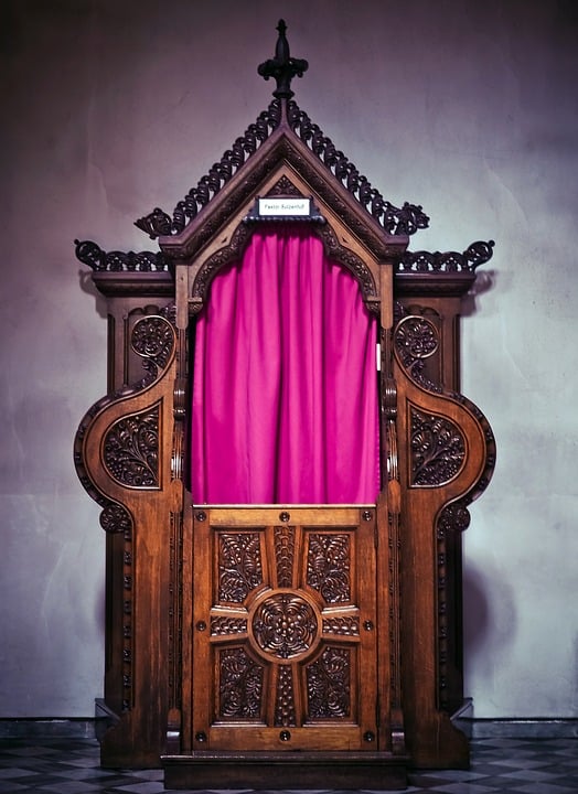 Confessional Cross Curtian