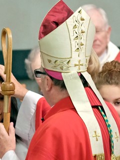 Bishop with staff